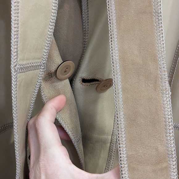 INCREDIBLE PERA PELLE Reversible ITALIAN Leather/Suede Jacket- L - Picture 8 of 12